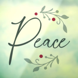 平和クリスマスウィンドウまたは壁の固定 ウィンドウサイン