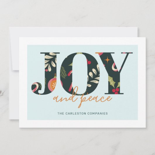 平和クリスマスカード 招待状 (正面)