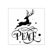平和クリスマストナカイモダンー ラバースタンプ (インプリント)