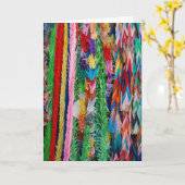 平和クレーン カード (黄色い花)