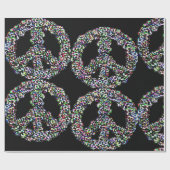 平和クール記号のラッピング紙 ラッピングペーパー (フラット)