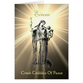 平和グリーティングカードの女神アイリーン