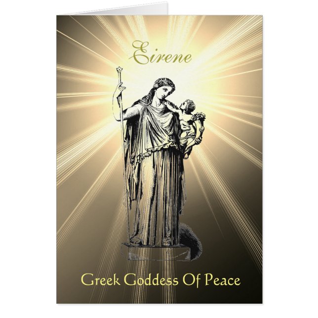 平和グリーティングカードの女神アイリーン (正面)