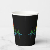 平和ゲイハートビートLGBT 紙コップ (右)