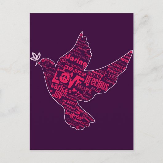 平和コラージュを行う ポストカード (正面)