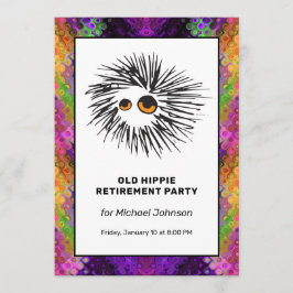 平和サイケデリックサインHippie退職パーティー 招待状