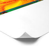 平和サイケデリック標識ポスター ポスター (角)