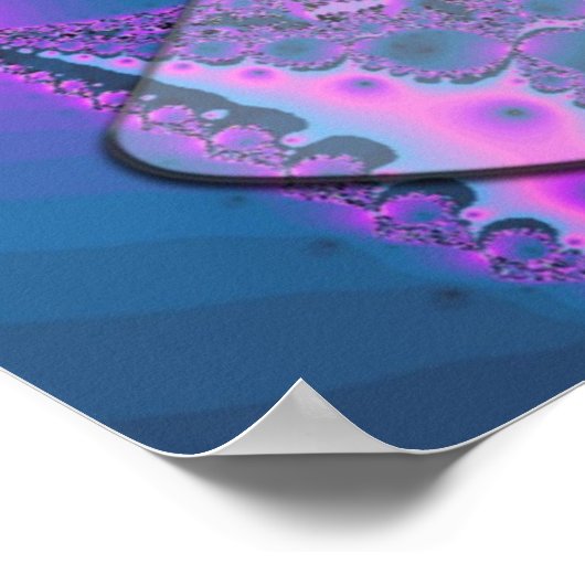 平和サイケデリック標識ポスター ポスター (角)