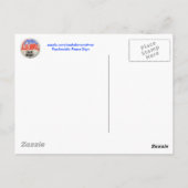 平和サイケデリック標識 ポストカード (裏面)