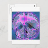 平和サイケデリック標識 ポストカード (正面/裏面)