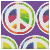 平和サイケデリック記号 ファブリック (クローズアップ)