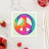 平和サイケデリック スタンダードカクテルナプキン (インサイチュ)