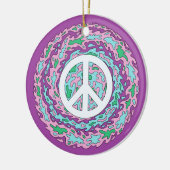 平和サイケデリック セラミックオーナメント (左)
