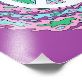 平和サイケデリック フォトプリント            (角)