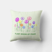 平和サインの花 クッション (裏面)