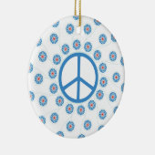 平和サインの花 セラミックオーナメント (右)