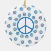 平和サインの花 セラミックオーナメント (裏面)