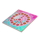 平和サインの花 タイル (側面)