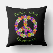 平和サインフローラ平和ラブハピネス クッション (裏面)