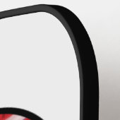 平和サイン国旗の色 ピックルボールラケット (左詳細)