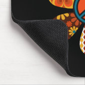 平和サイン愛60s 70s溝深いヒッピー衣装ホール マウスパッド (コーナー)