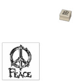 平和サイン1960のシンボル ラバースタンプ (押印)