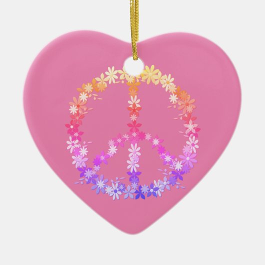 平和サイン セラミックオーナメント (正面)