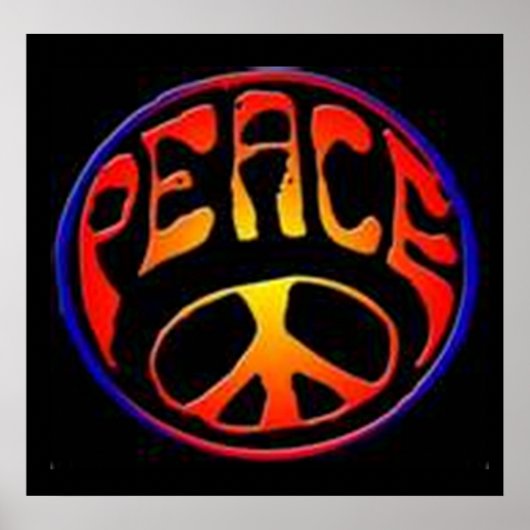 平和サイン – ポスター (正面)