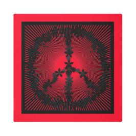 平和サイン メタルプリント