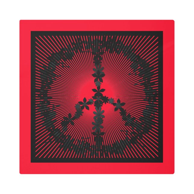 平和サイン メタルプリント (正面)