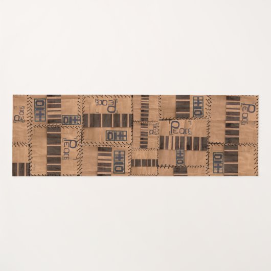 平和サイン ヨガマット (正面(横))