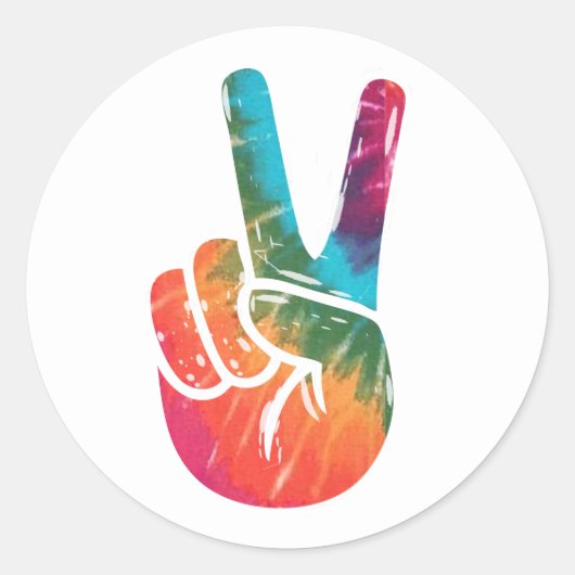 平和サイン ラウンドシール (正面)