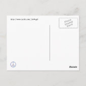 平和サイン – 平和シンボル ポストカード (裏面)