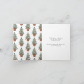 平和シンプルクリスマス常緑樹 シーズンカード (内部)