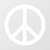 平和シンボルアンチ戦争エレガント白 ウィンドウサイン (シート)