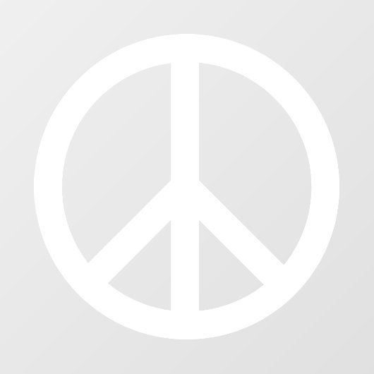 平和シンボルアンチ戦争エレガント白 ウィンドウサイン (シート)