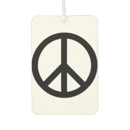 平和シンボルアンチ戦争白黒シンプル車 カーエアーフレッシュナー