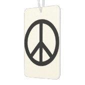 平和シンボルアンチ戦争白黒シンプル車 カーエアーフレッシュナー (左)