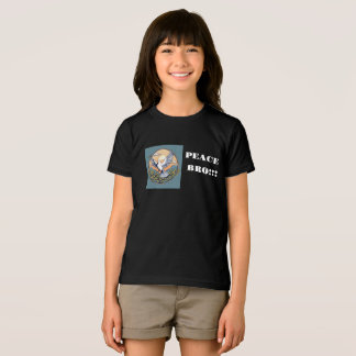平和シンボル付き子供Tシャツ トライブレンドＴシャツ
