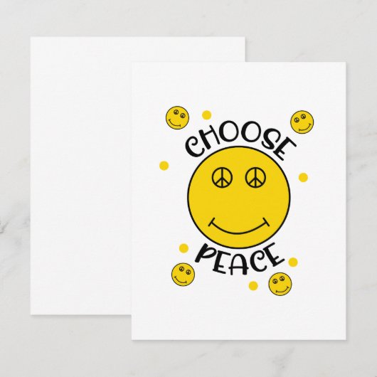 平和シンボル絵文字顔 (正面/裏面)