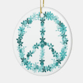 平和シンボル花の力 セラミックオーナメント (左)