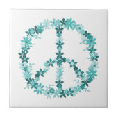 平和シンボル花の力 タイル (正面)