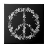 平和シンボル花の力 タイル (正面)