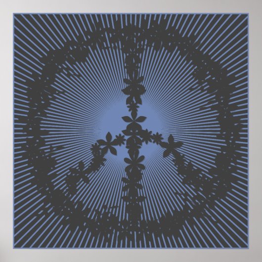 平和シンボル花の力 ポスター (正面)