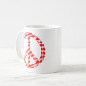 平和シンボル コーヒーマグカップ (正面左)