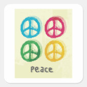 平和シンボル スクエアシール (正面)