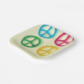 平和シンボル ペーパープレート (傾斜あり)