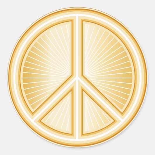 平和シンボル ラウンドシール (正面)