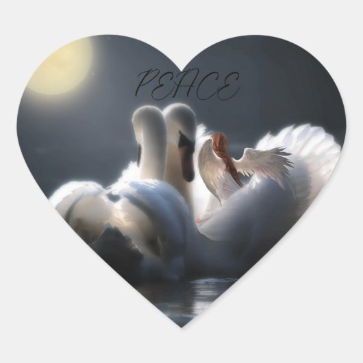 平和シール ハートシール (正面)