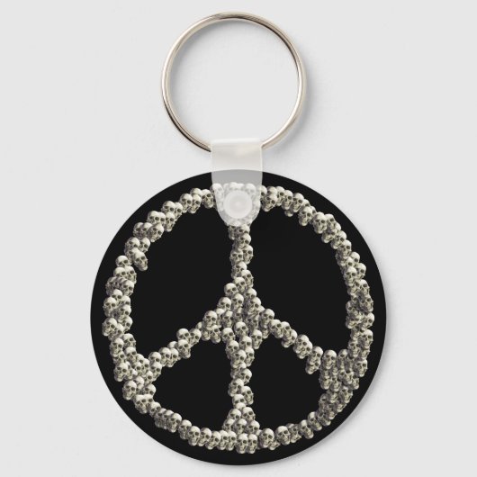 平和スカル キーホルダー (正面)